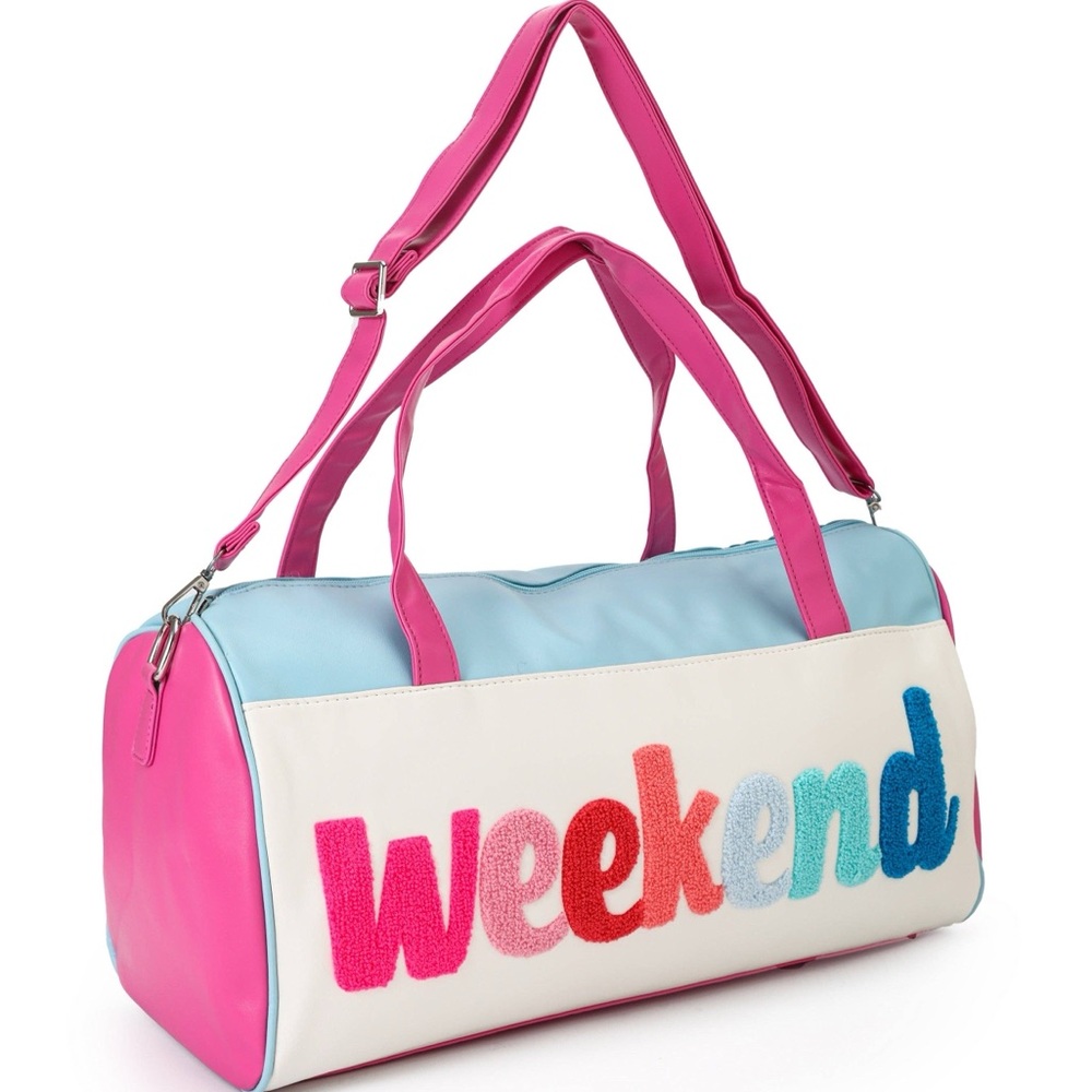 Weekend Embroidery Duffel Bag